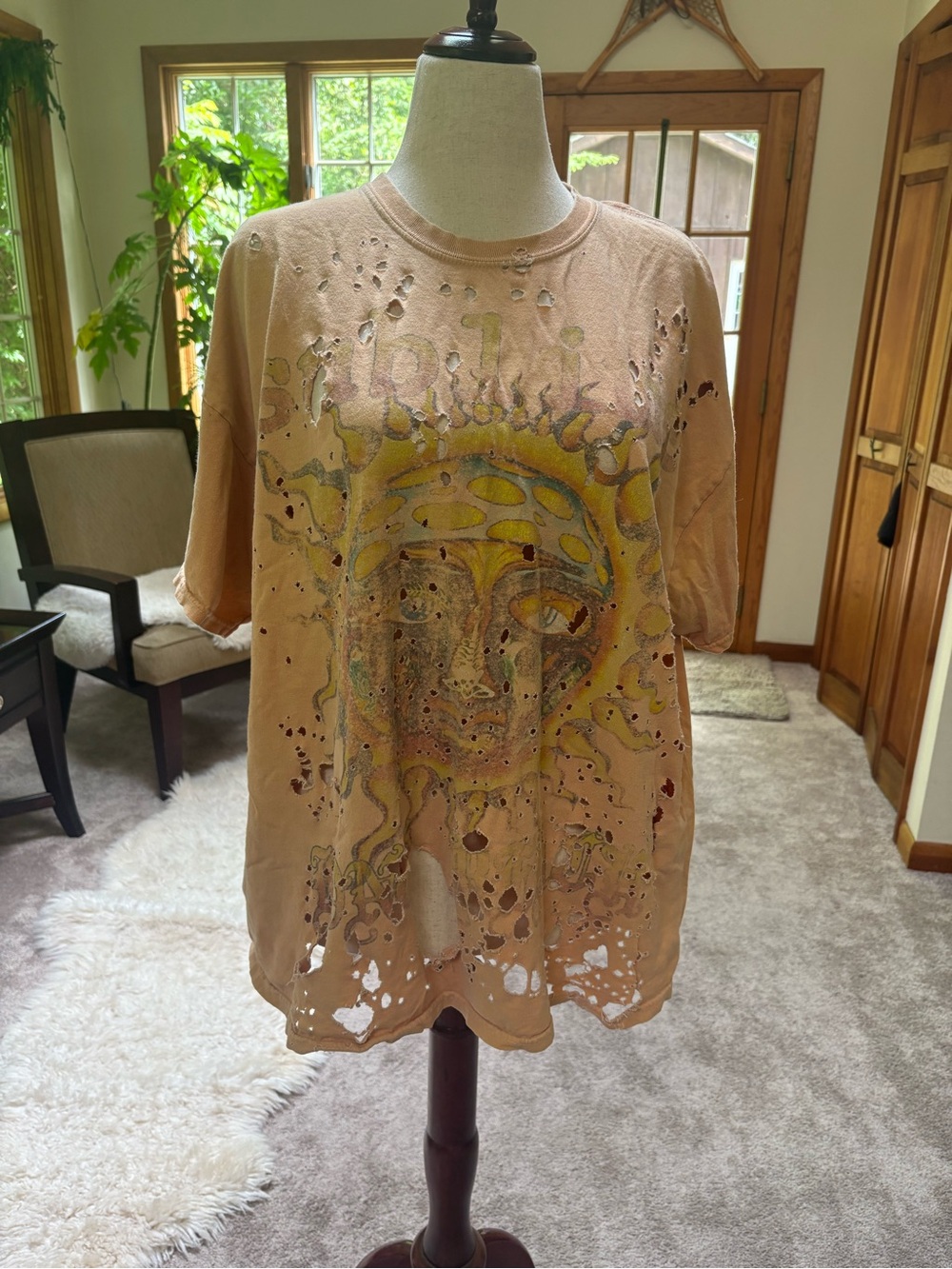 Oversized Distressed Sublime Graphic Tee